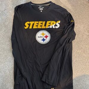 Nike Black Steelers Long Sleeve Tee